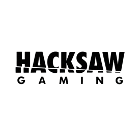 Hacksaw Gaming logo, aanbieder van innovatieve slots en scratch-hybriden